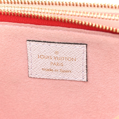 Louis Vuitton Monogram Giant Double Zip Pochette Rouge 7 of 10