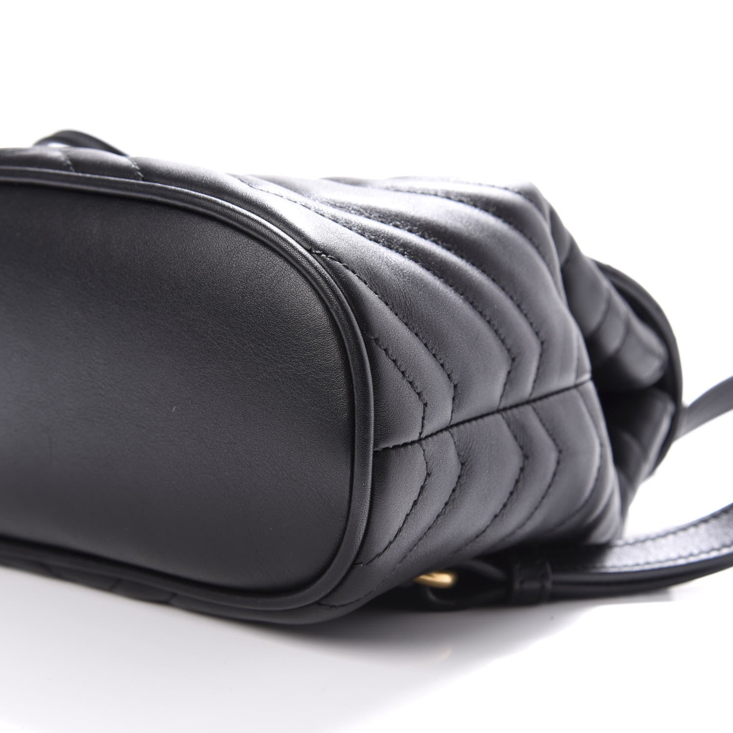 Gucci Calfskin Matelasse GG Marmont Flap Backpack Black 8 of 9