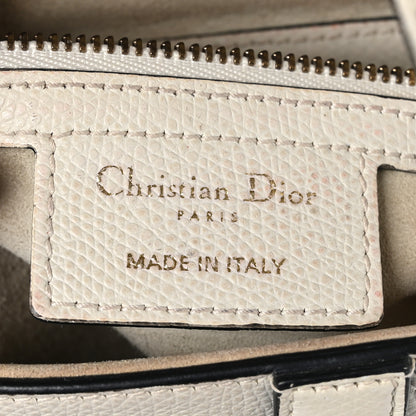 Christian Dior Grained Calfskin Saddle Bag White 6 of 10