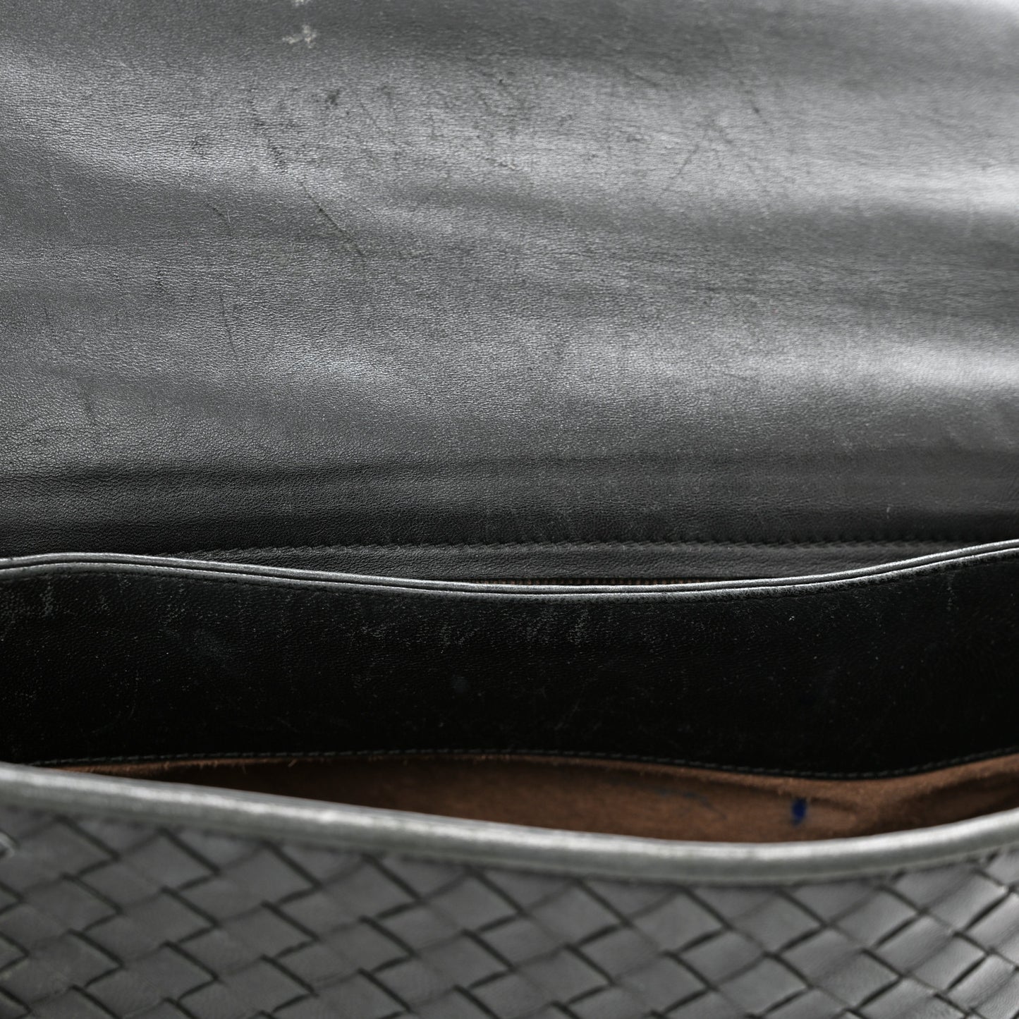 Nappa Intrecciato Medium Olimpia Shoulder Bag Black
