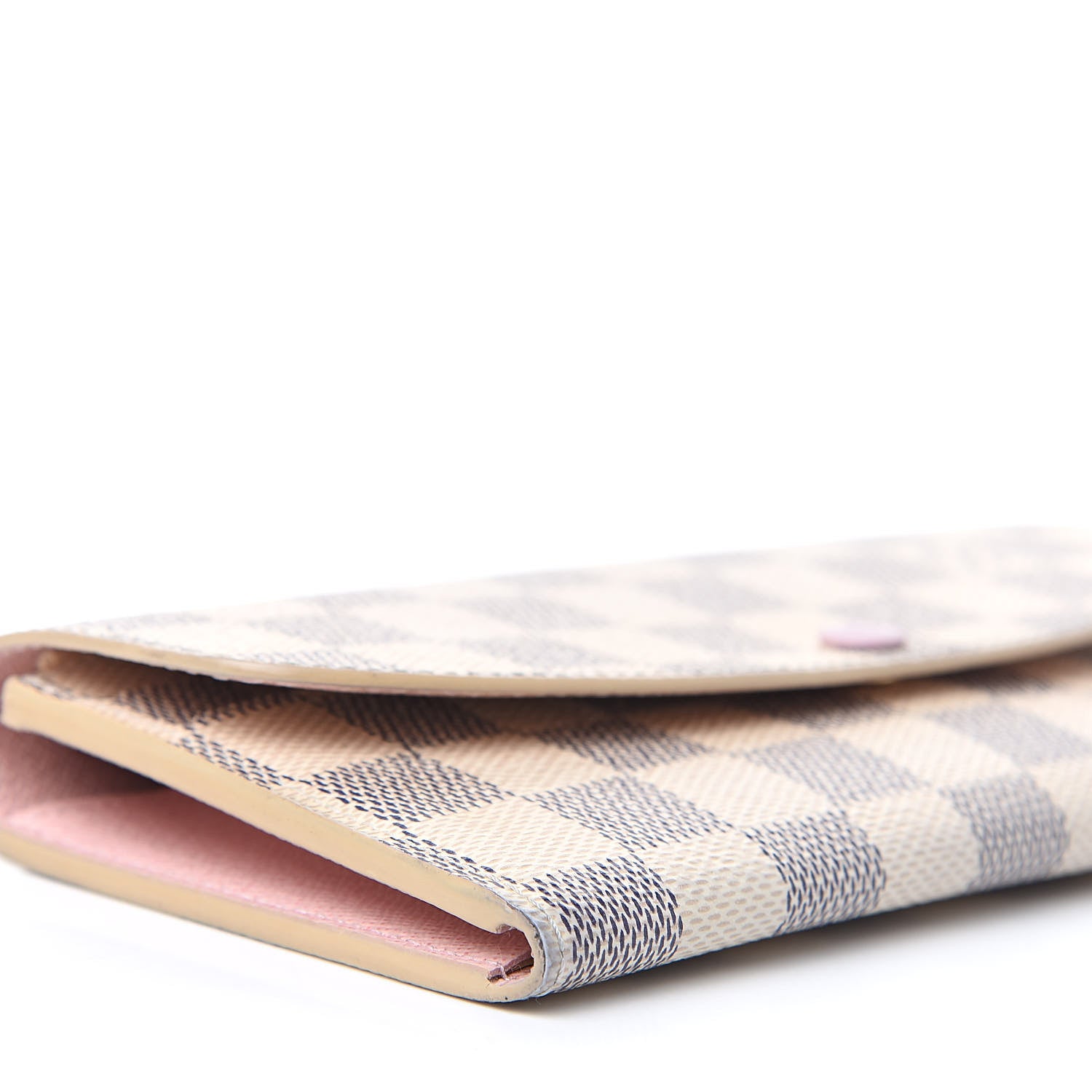Louis Vuitton Damier Azur Emilie Wallet Rose Ballerine 8 of 17