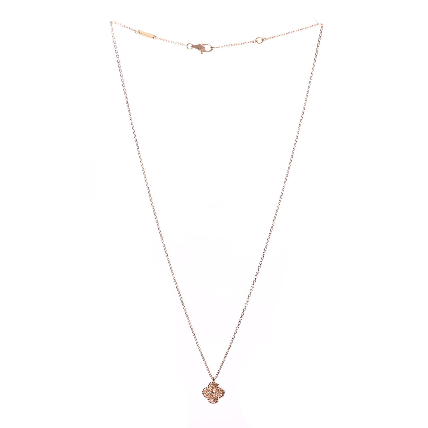 Van Cleef & Arpels 18K Rose Gold Sweet Alhambra Pendant Necklace 3 of 6