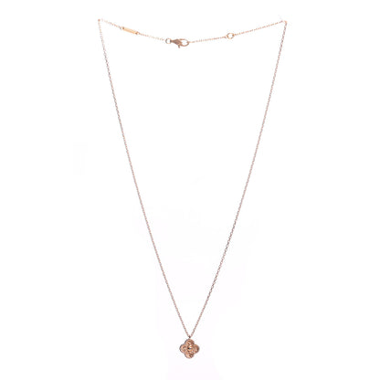 Van Cleef & Arpels 18K Rose Gold Sweet Alhambra Pendant Necklace 3 of 6