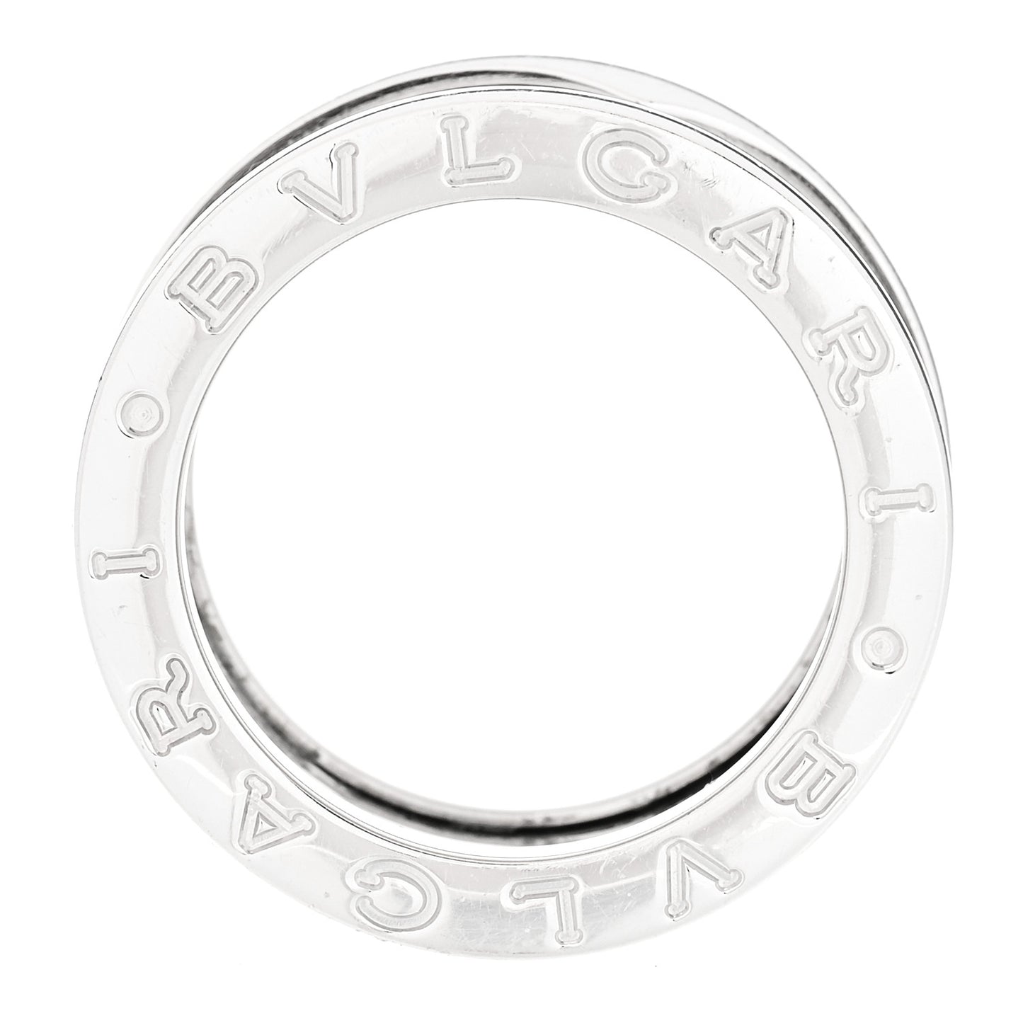 18K White Gold B.Zero1 Three-Band Ring 48 4.5