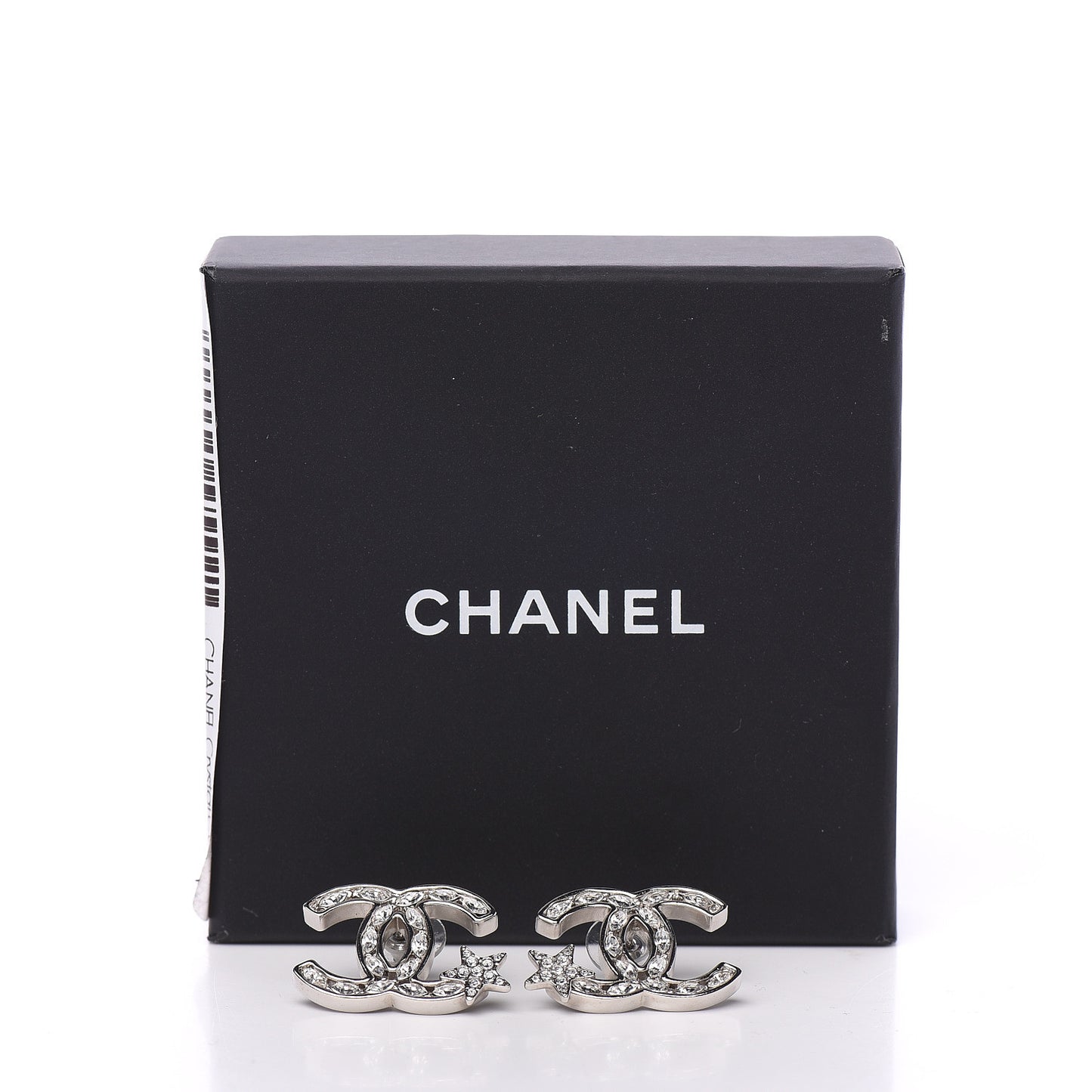 Crystal CC Starfall Earrings Silver