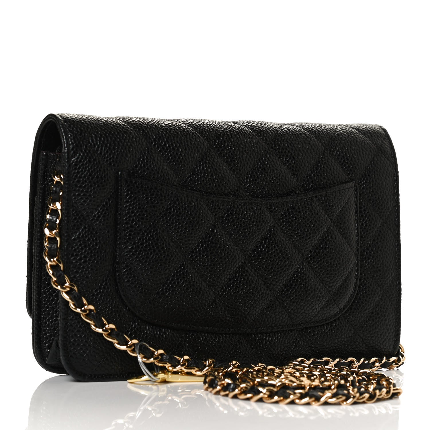 Chanel Caviar Quilted Wallet On Chain WOC Black 2 of 12