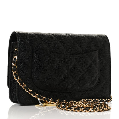 Chanel Caviar Quilted Wallet On Chain WOC Black 2 of 12