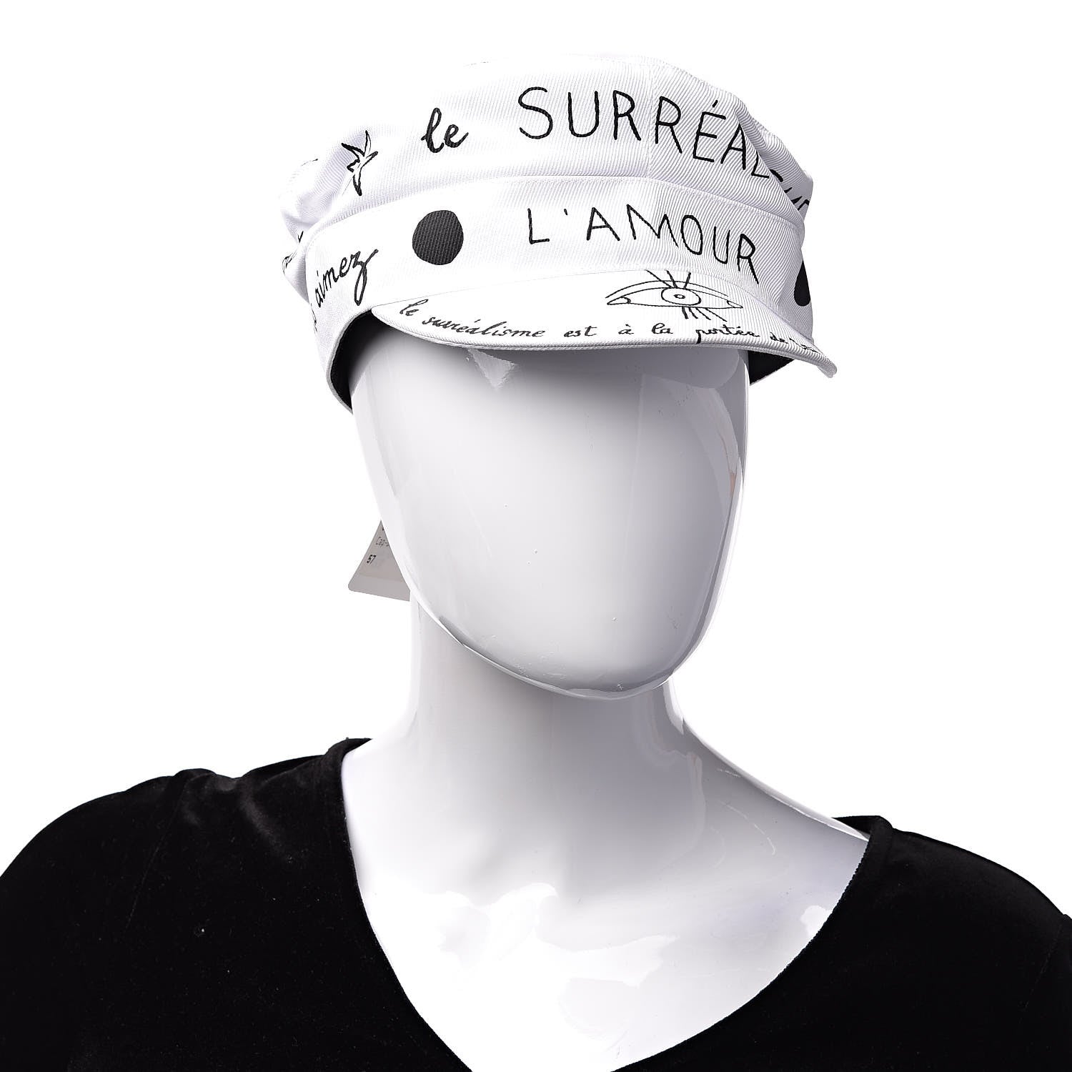 Christian Dior Daydream Print Cap Hat 57 White 2 of 9
