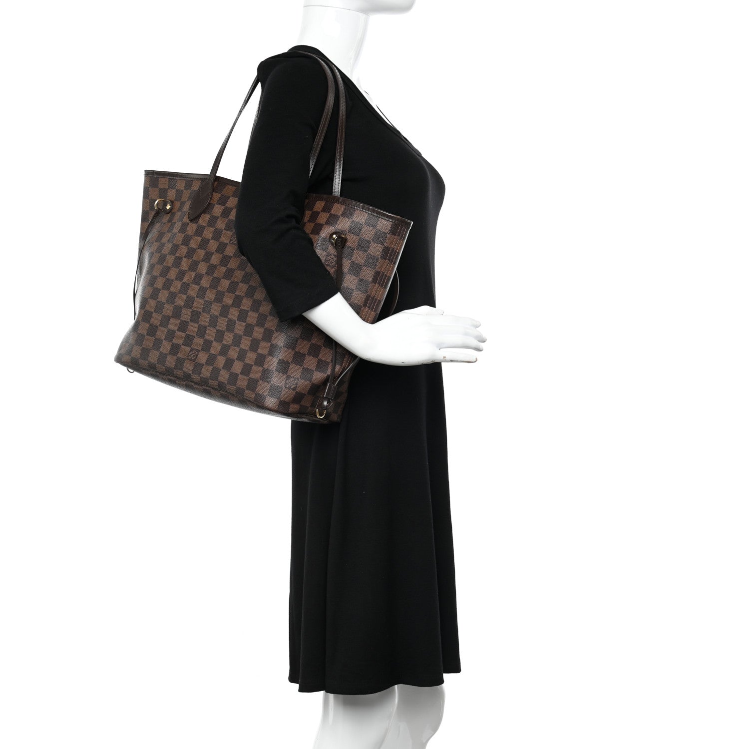 Louis Vuitton Damier Ebene Neverfull MM 2 of 13