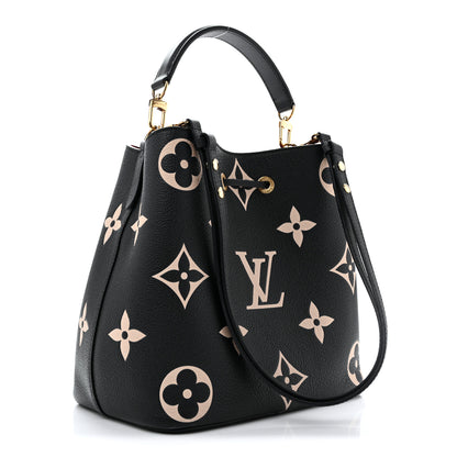 Louis Vuitton Empreinte Monogram Giant Neonoe MM  Black Beige 4 of 14