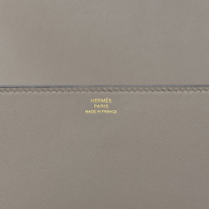 Hermes Swift Medor 23 Clutch Gris Asphalte 8 of 10