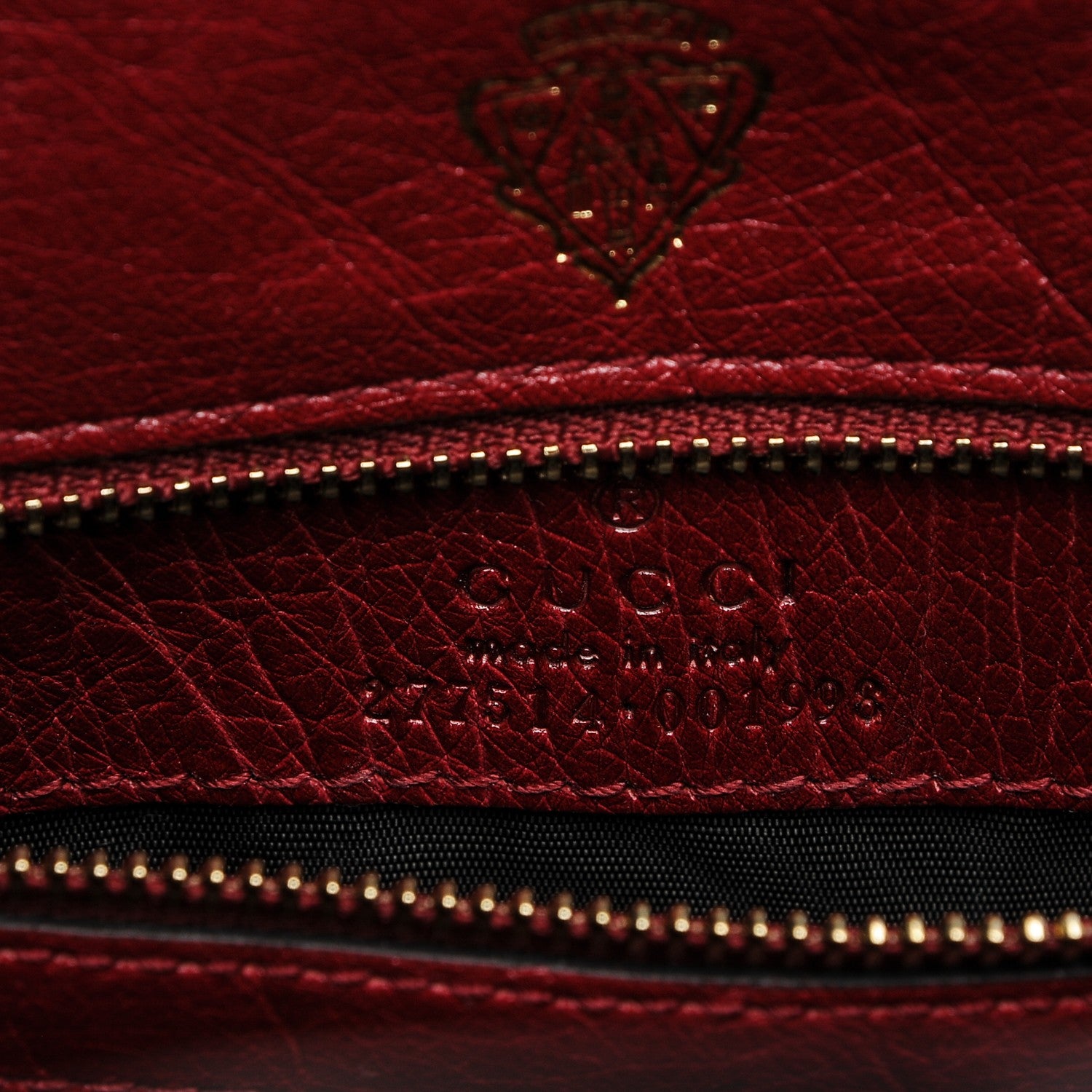 Gucci Ostrich Stirrup Top Handle Bag Raspberry 7 of 7