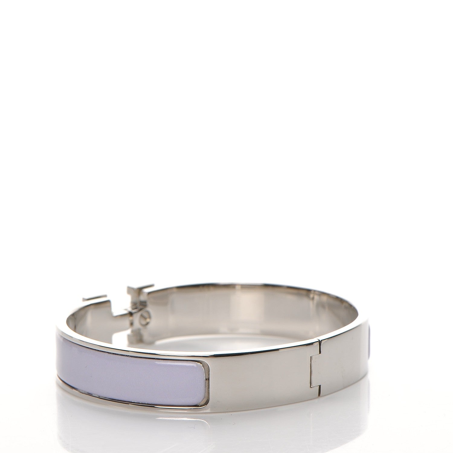 Hermes Enamel Narrow Clic Clac H Bracelet PM Parme 4 of 5