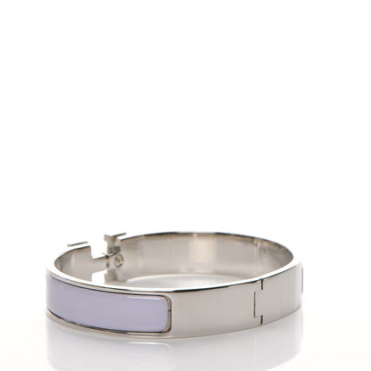 Hermes Enamel Narrow Clic Clac H Bracelet PM Parme 4 of 5