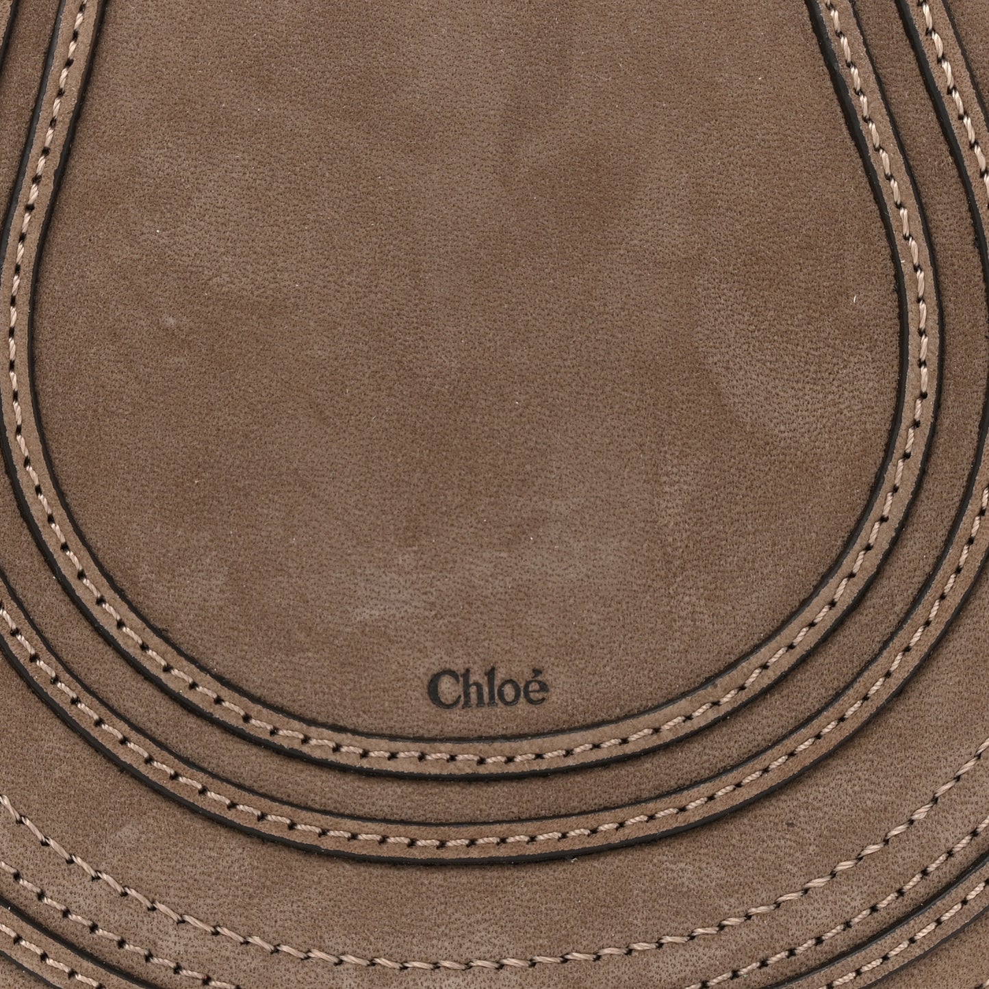 Suede Calfskin Small Marcie Saddle Bag Flannel Grey