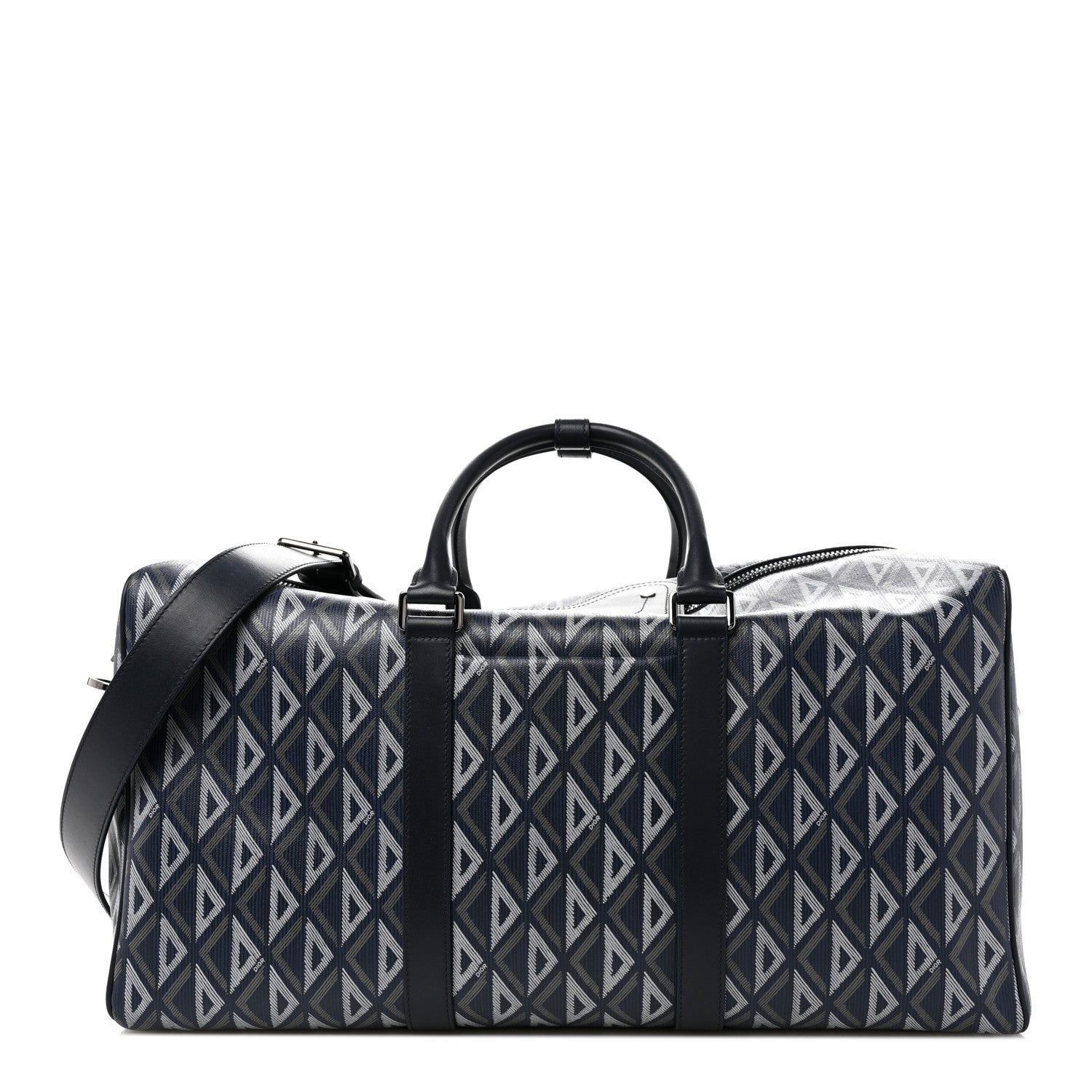 Christian Dior Coated Canvas CD Diamond Lingot 50 Bag Navy 1 of 9