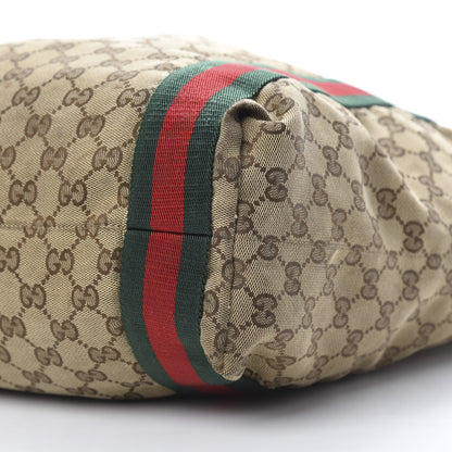 Gucci GG Monogram Medium Web Handle Vertical Tote Dark Brown 10 of 10