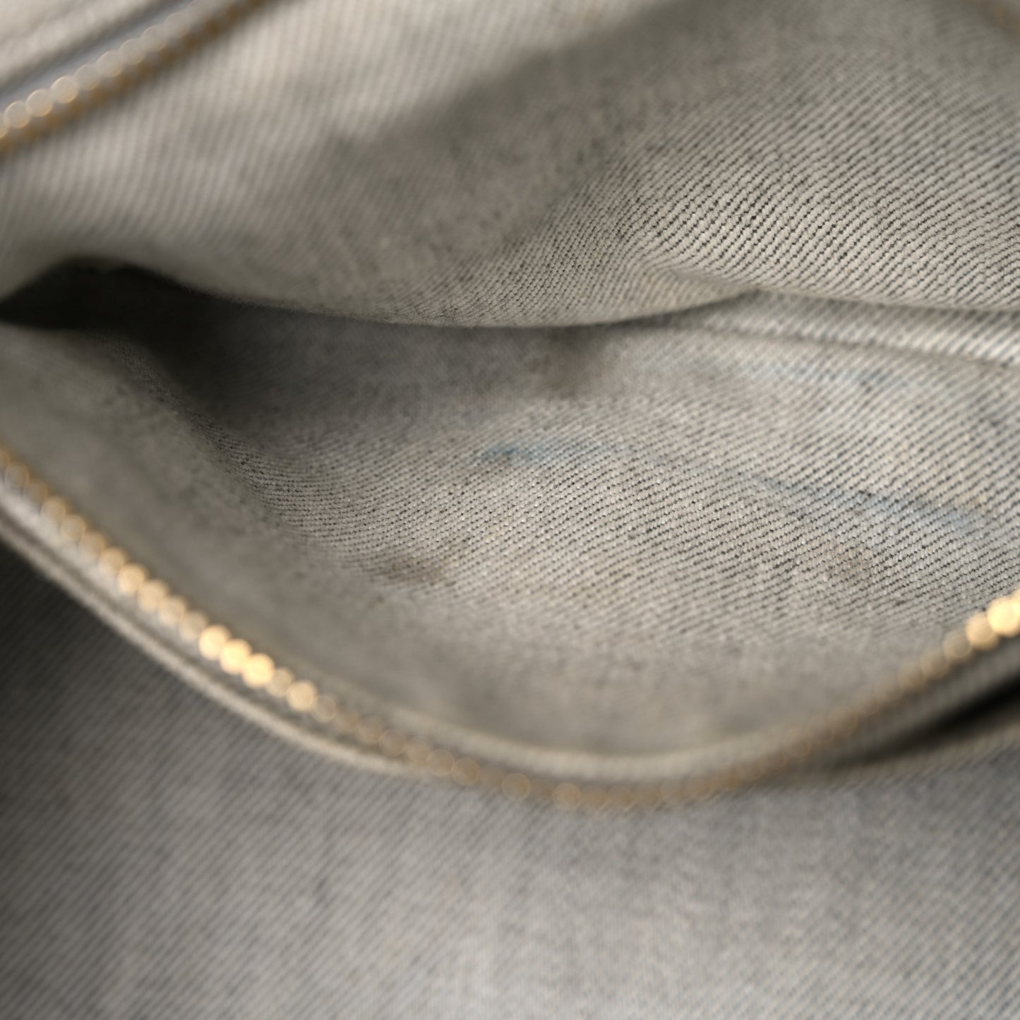 Denim Small Logo Tote Bianco