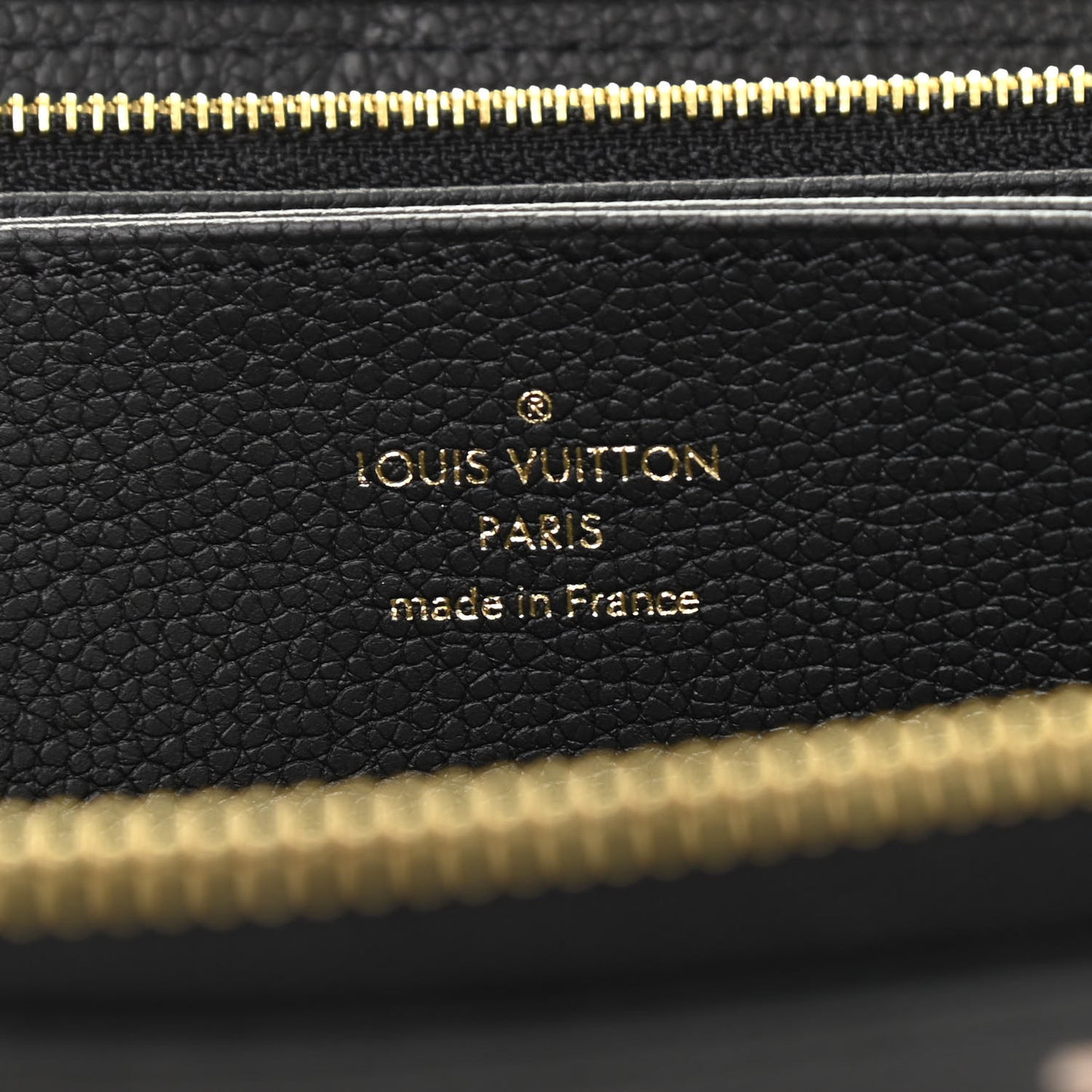 Empreinte Monogram Giant Zippy Wallet Black Beige