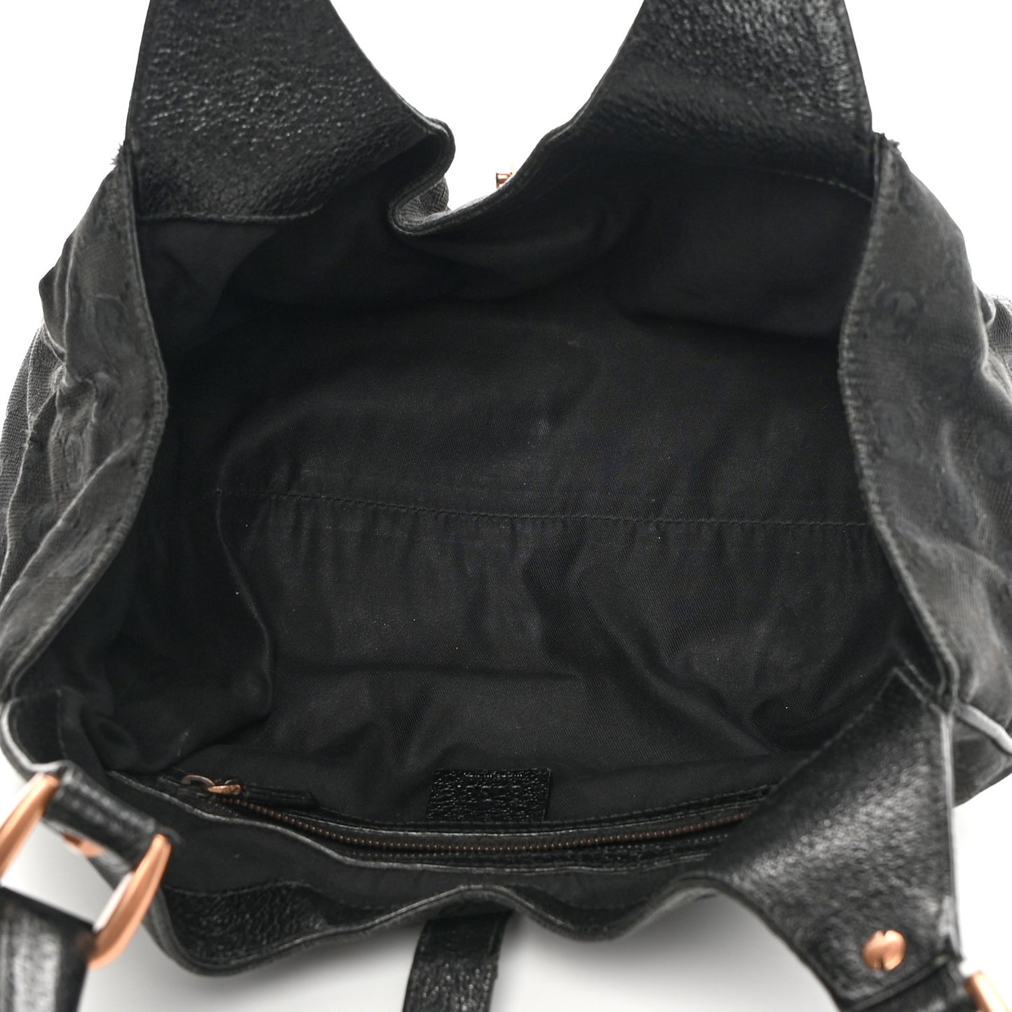 Monogram Calfskin Large Bardot Tote Black