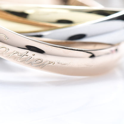 Cartier 18K Pink Yellow White Gold Classic Trinity Ring 52 6 7 of 8