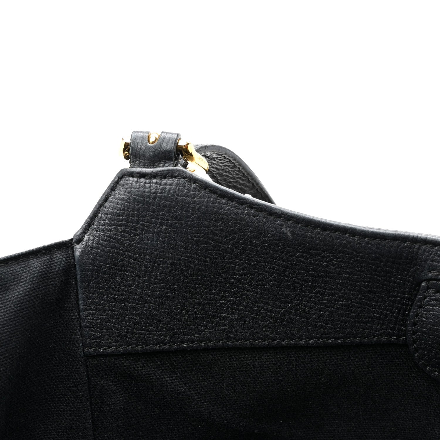Burberry Grainy Calfskin House Check Small Canterbury Tote Black 11 of 16