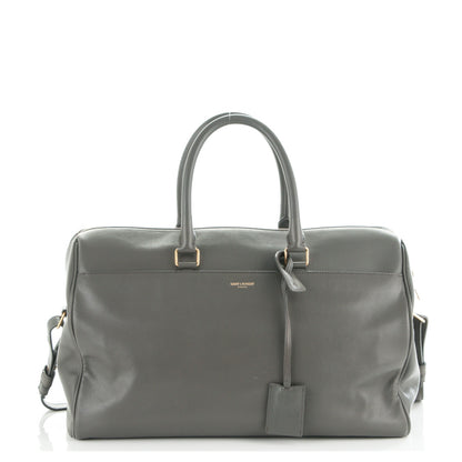 Saint Laurent Calfskin Classic Duffle 12 Fog 1 of 7