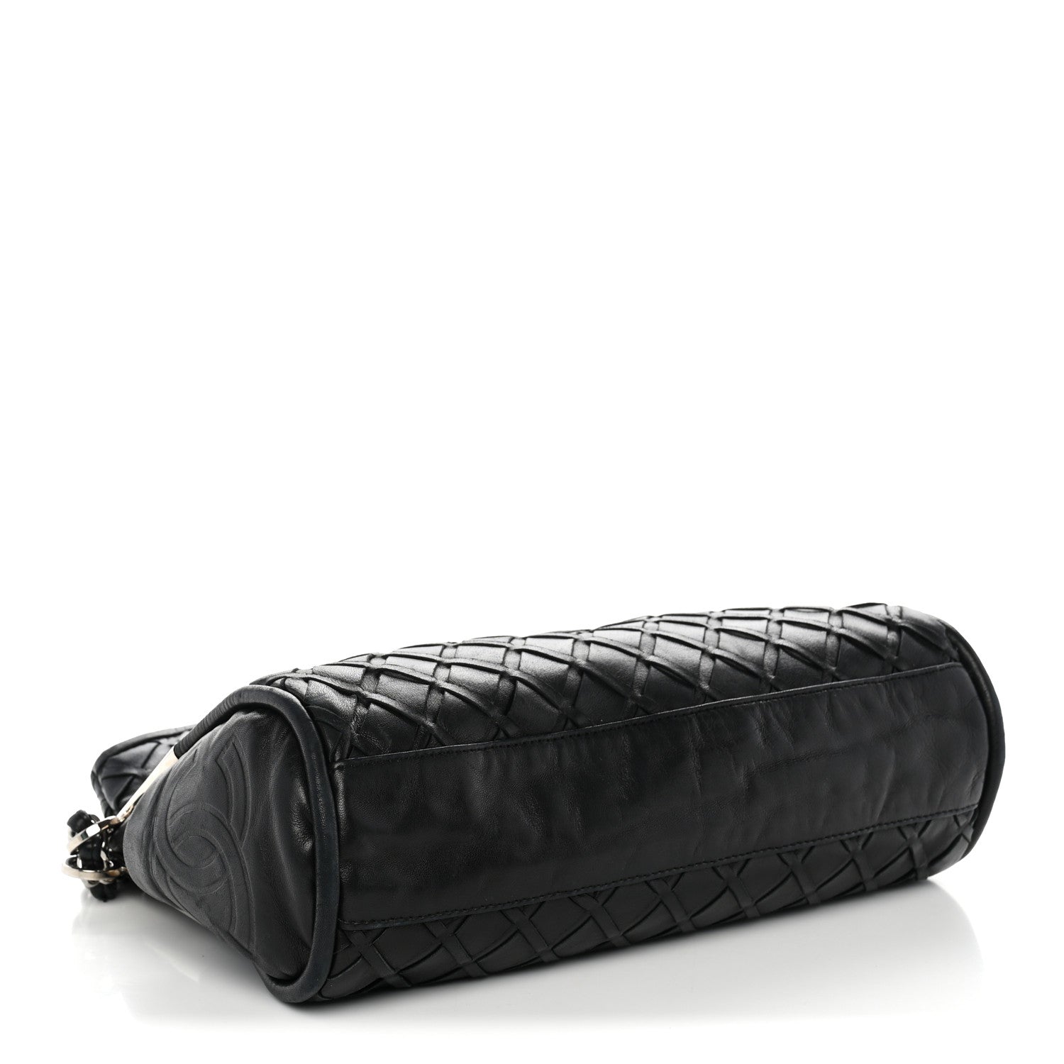 Chanel Lambskin Woven Medium Ultimate Soft Sombrero Hobo Black 3 of 8