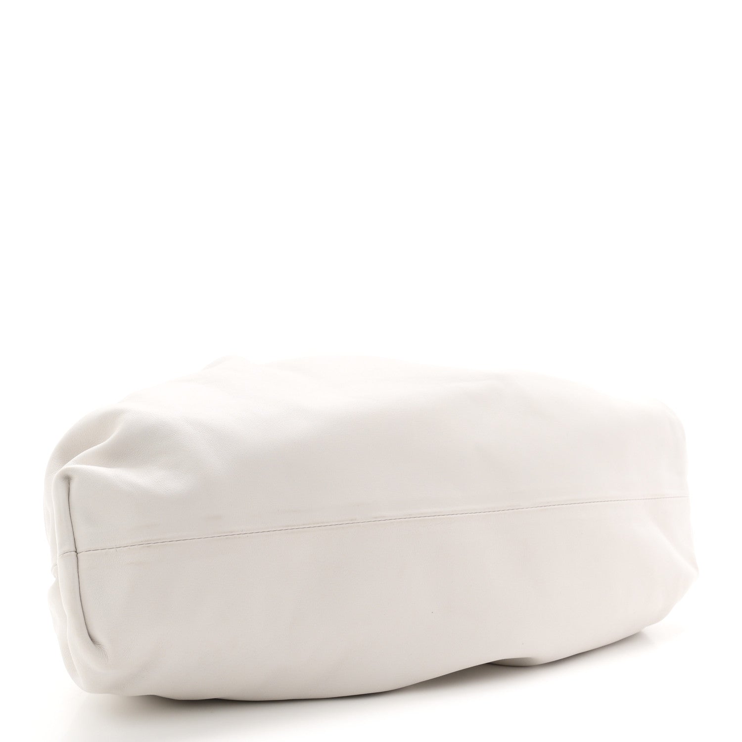 Bottega Veneta Smooth Butter Calf The Pouch Oversized Clutch Chalk 4 of 10