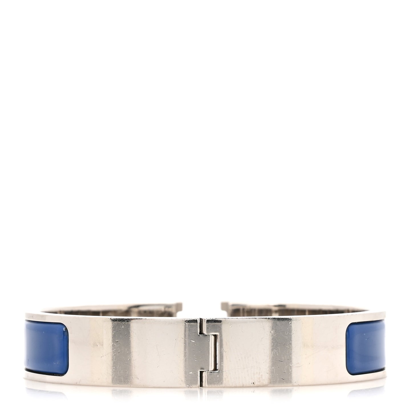 Narrow Enamel Clic Clac H Bracelet PM Bleu Royal