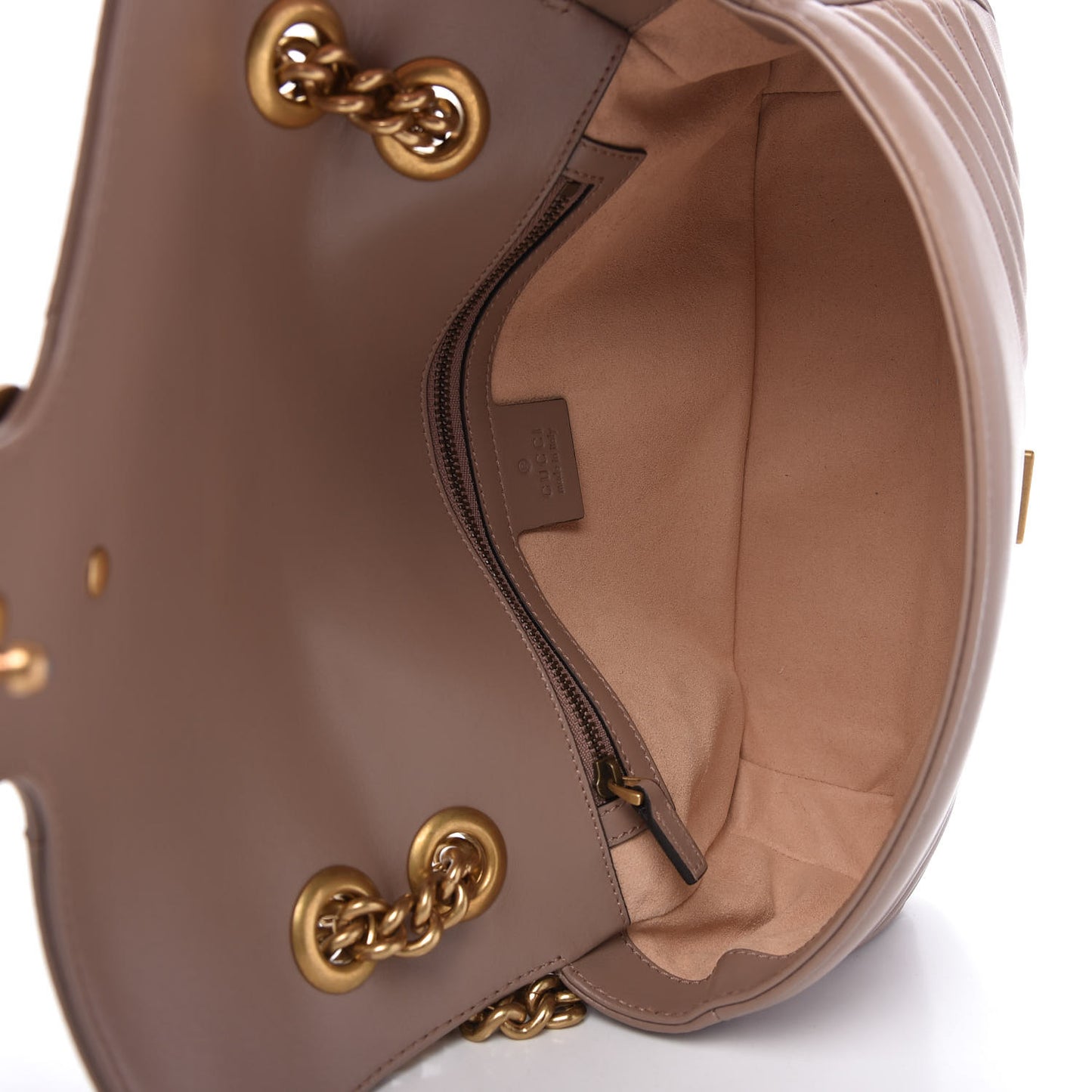 Calfskin Matelasse Small GG Marmont Shoulder Bag Porcelain Rose
