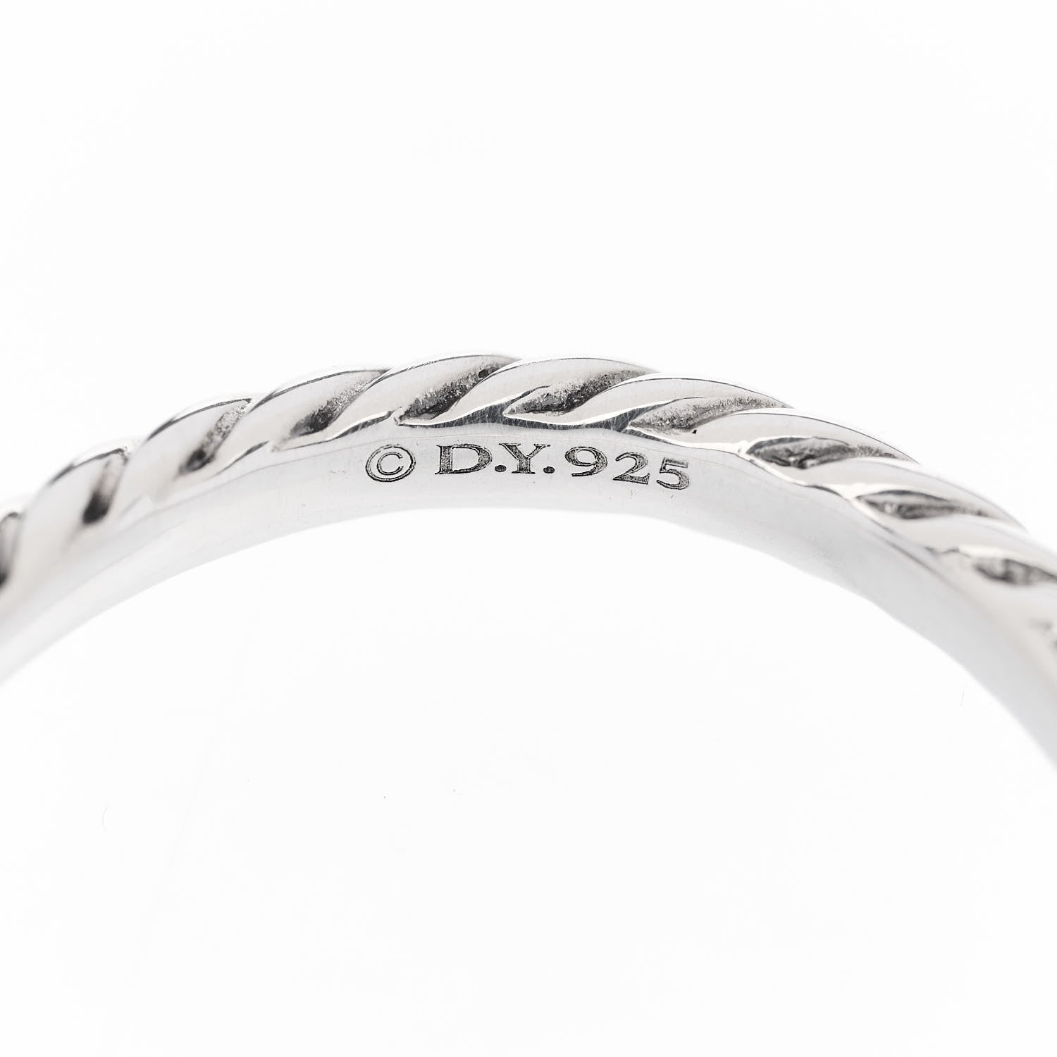 David Yurman Sterling Silver Diamond Quatrefoil Ring 52 6 4 of 5