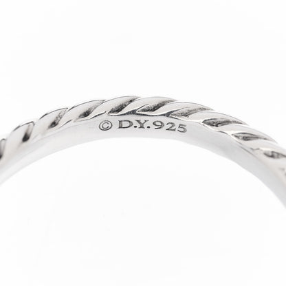 David Yurman Sterling Silver Diamond Quatrefoil Ring 52 6 4 of 5