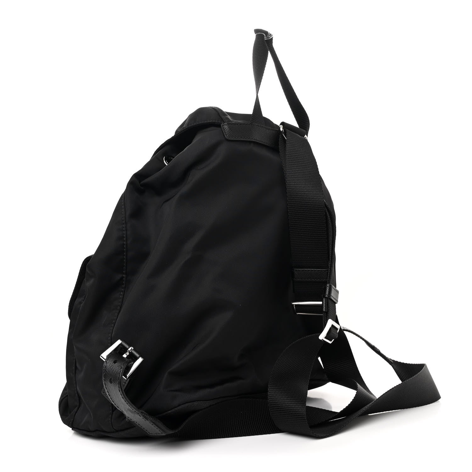 Prada Re-Nylon Saffiano Medium Backpack Black 4 of 13