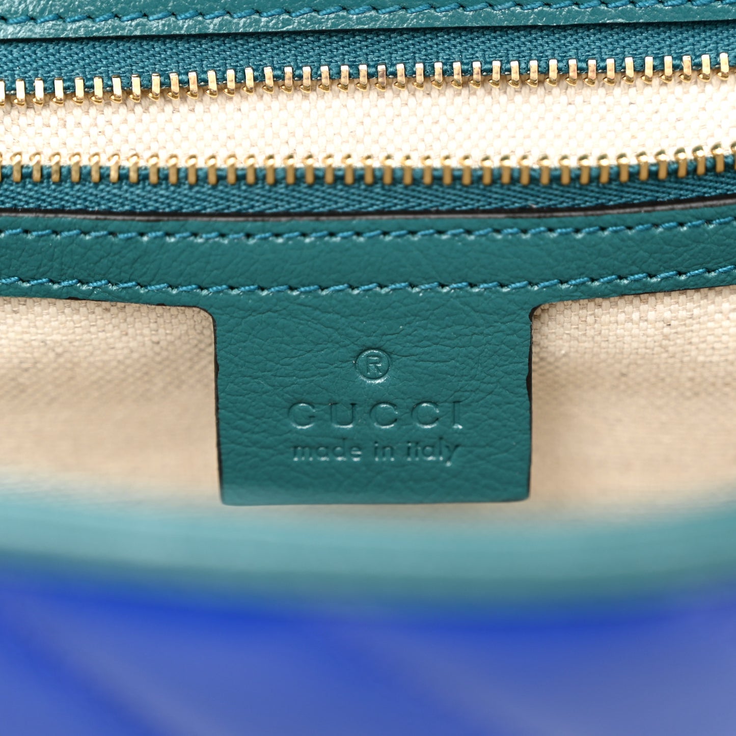 Azalea Calfskin Enamel Matelasse Diagonal Small Torchon GG Marmont Shoulder Bag Imperial Blue Pavone
