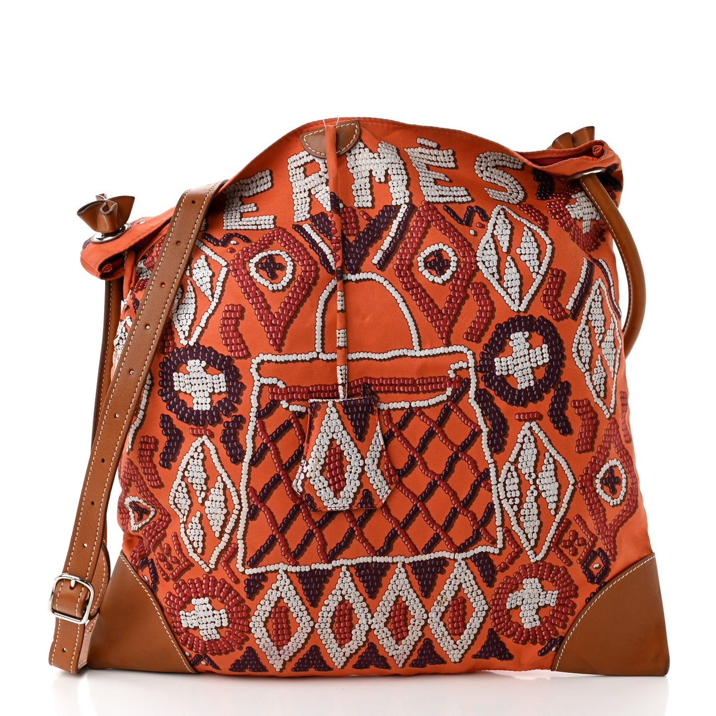 Silk Barenia Kelly En Perles Silky City 33 Bag Fauve Orange Anthracite Frambroise