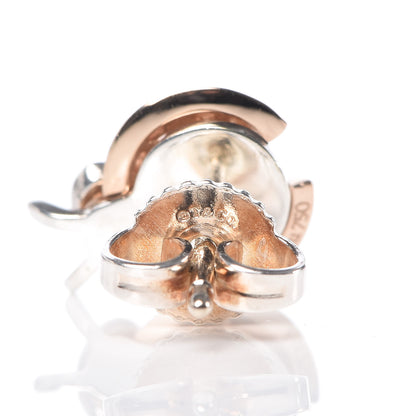 Tiffany Sterling Silver 18K Rose Gold Return to Love Bugs Ladybug Earrings 5 of 6