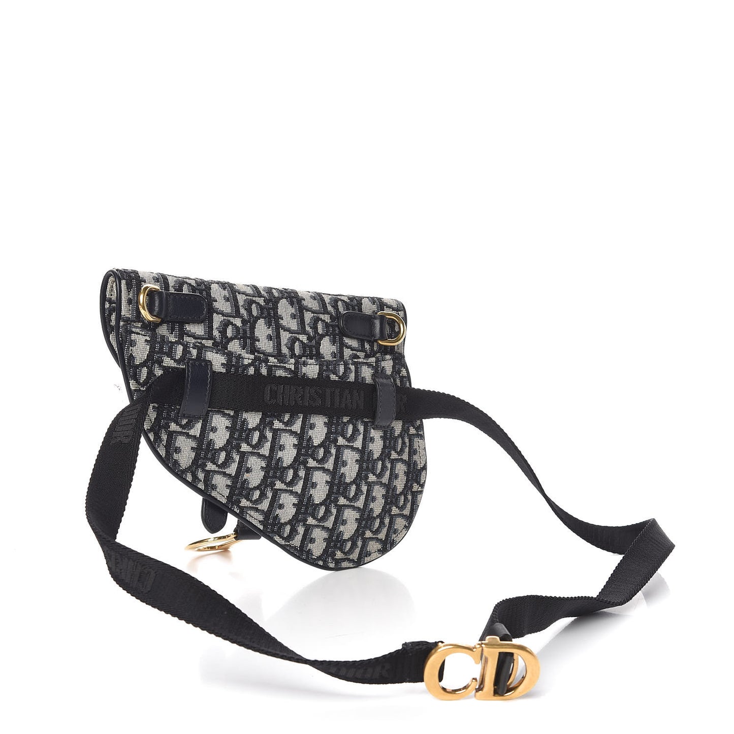 Oblique Saddle Belt Bag Blue