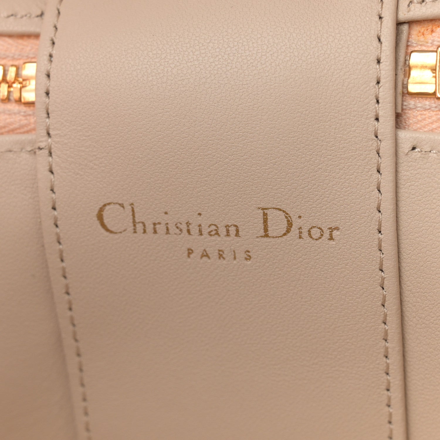 Christian Dior Calfskin CD Signature Vanity Caramel Beige 6 of 12