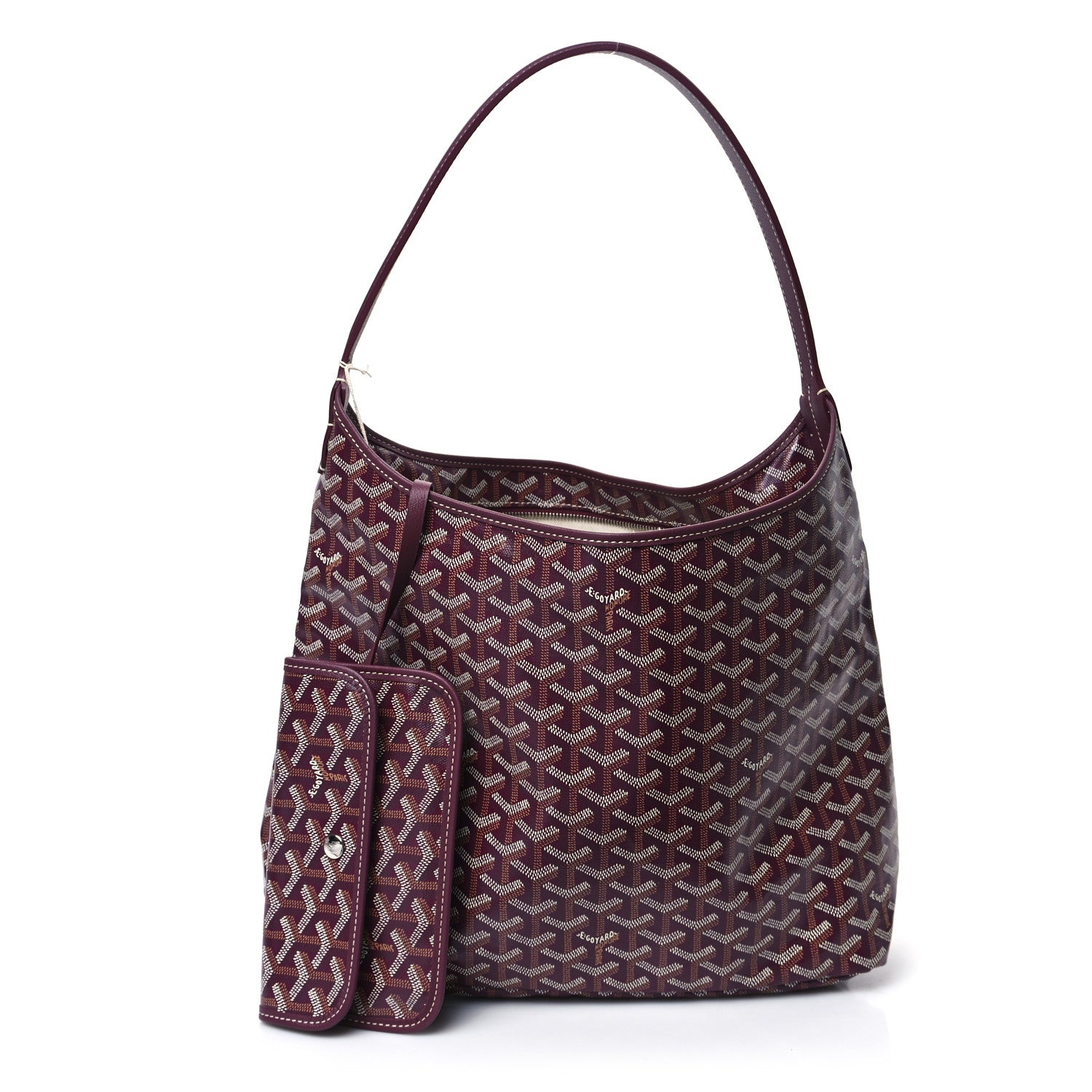 Goyard Goyardine Boheme Hobo Burgundy 3 of 10