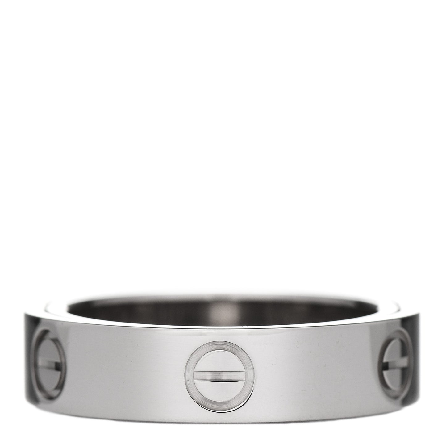 18K White Gold 5.5mm Astro LOVE Ring 57 8