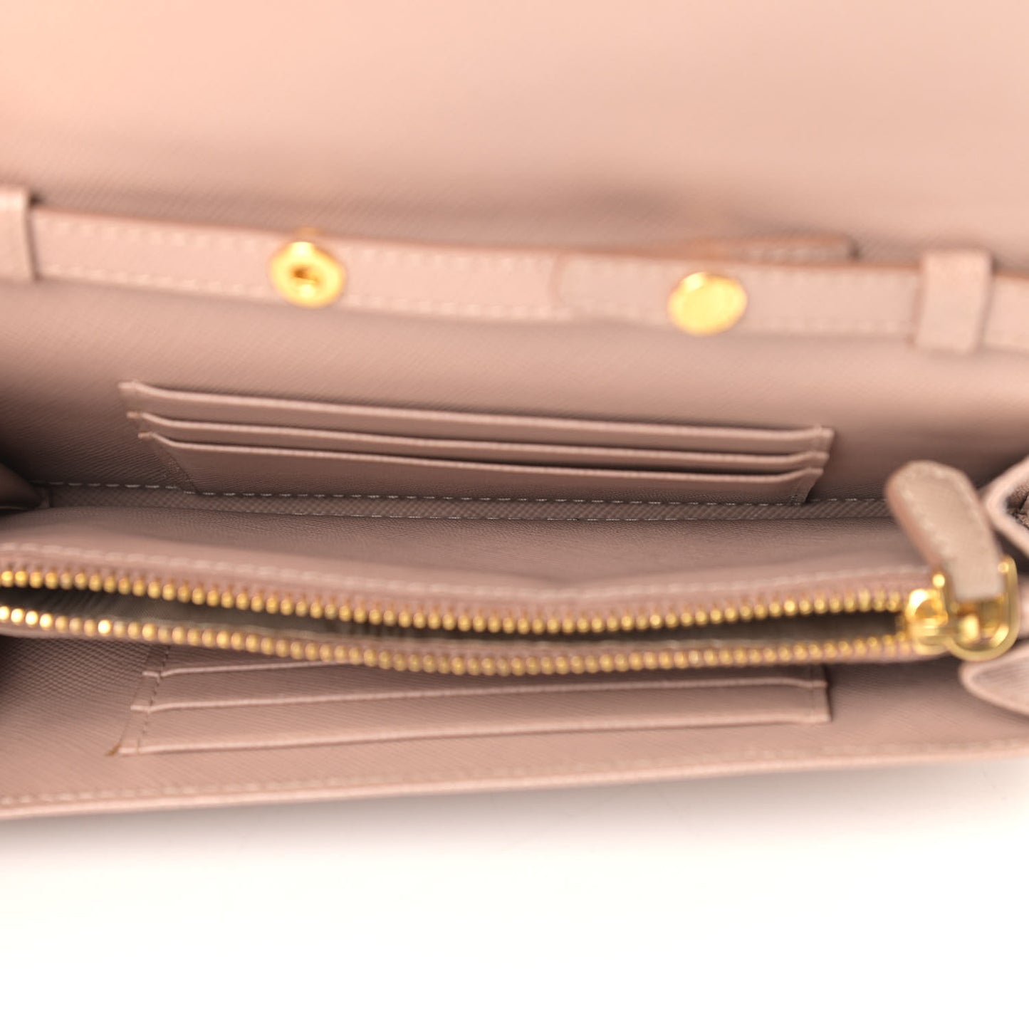 Saffiano Metal Flap Wallet with Strap Cammeo