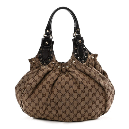 Gucci Monogram Studded Medium Pelham Shoulder Bag Dark Brown 1 of 14