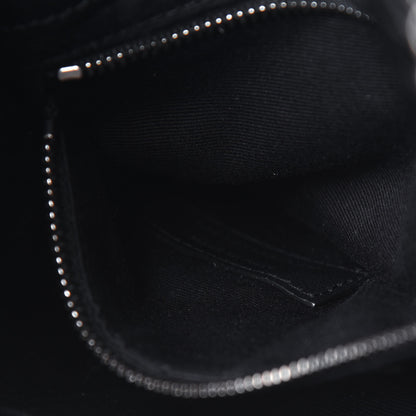 Saint Laurent Crinkled Calfskin Matelasse Monogram Niki Chain Wallet Black 12 of 33