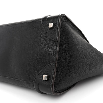 Celine Drummed Calfskin Mini Luggage Black 10 of 13
