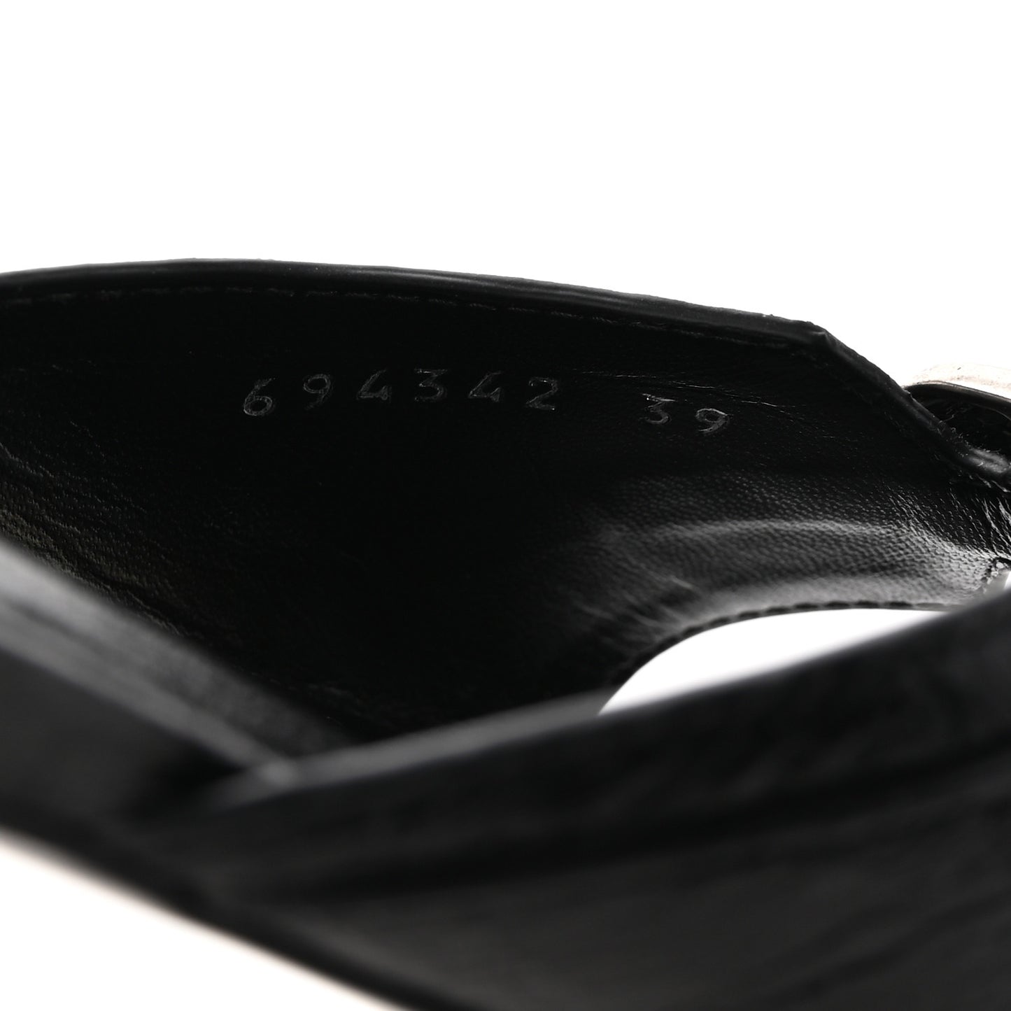 Agneau Arena Cagole Flat Slide Sandals 39 Black