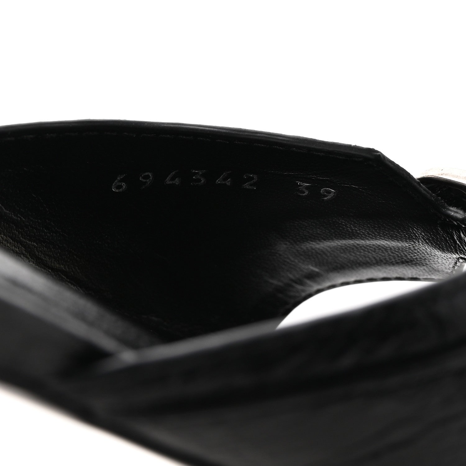 Balenciaga Agneau Arena Cagole Flat Slide Sandals 39 Black 9 of 10