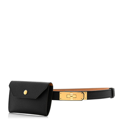 Hermes Epsom Kelly Pocket Belt Black 1 of 6
