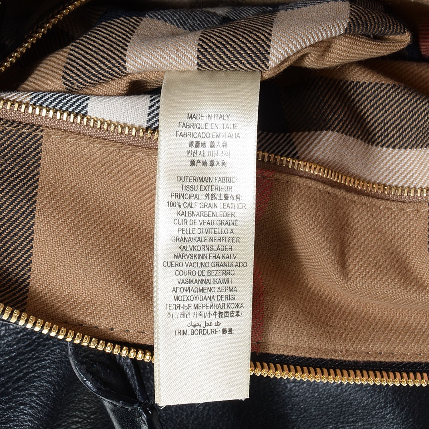 Burberry Soft Leather House Check Small Salisbury Tote Black 14 of 14