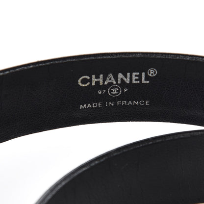 Chanel Calfskin CC Belt 75 30 Black 6 of 8